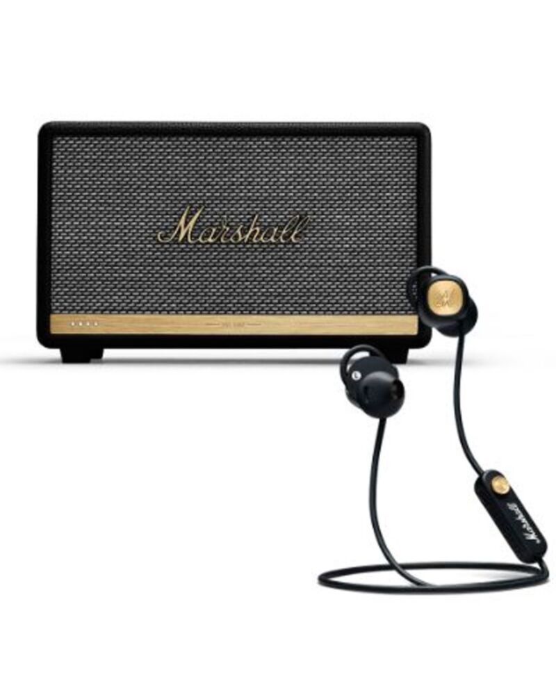 Marshall Acton II With Voice Google 藍牙喇叭 + Minor II 入耳式藍芽耳機 套裝